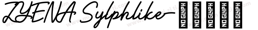 ZYENA Sylphlike字体转换